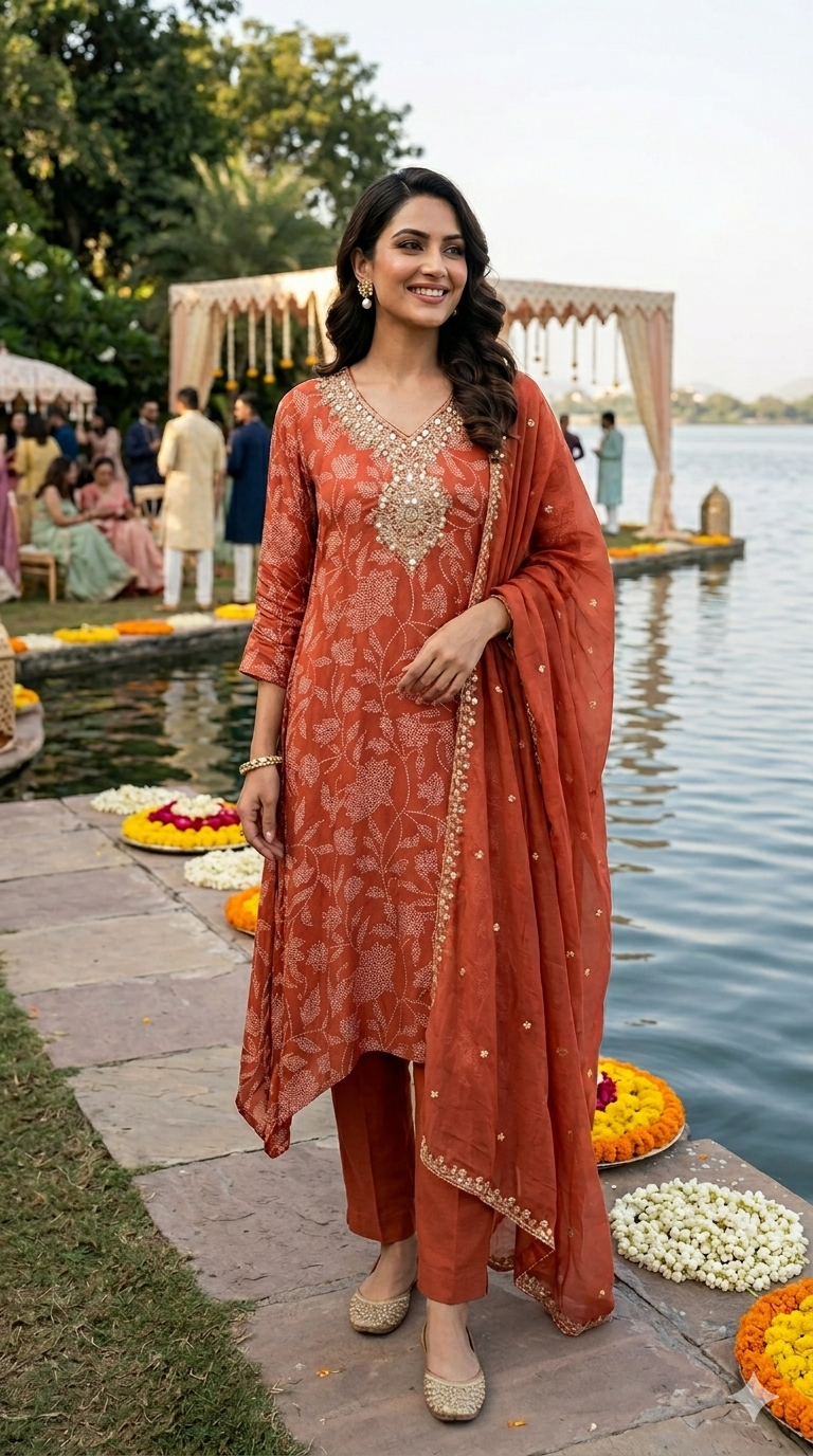 A line satin suit
