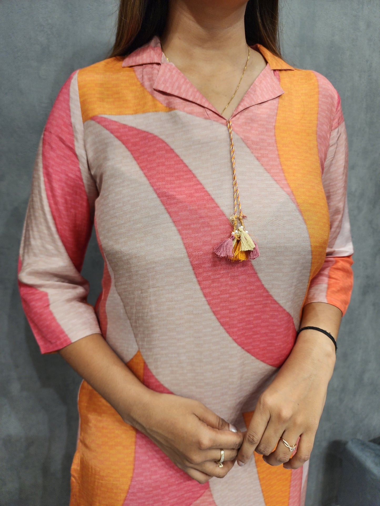 TREND MULTI LRINT PINK AFGHANI CO-ORD SET