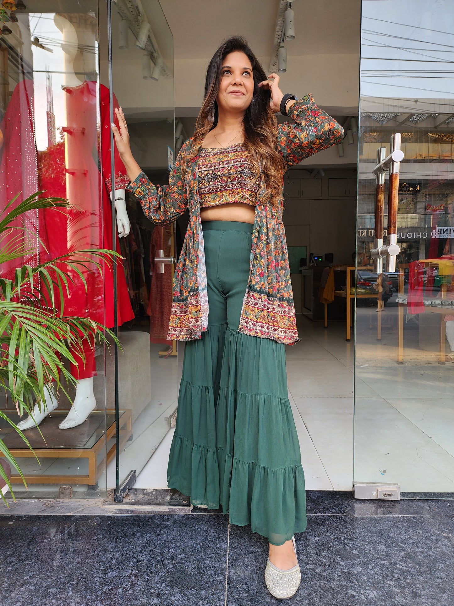 PRINTEX GREEN GARARA SUIT