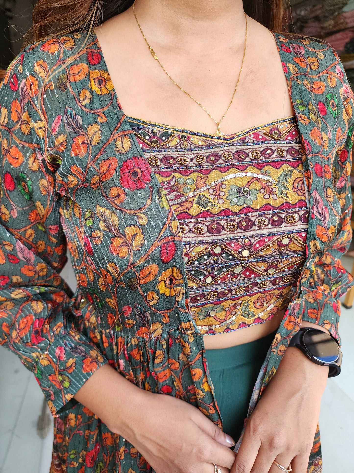PRINTEX GREEN GARARA SUIT