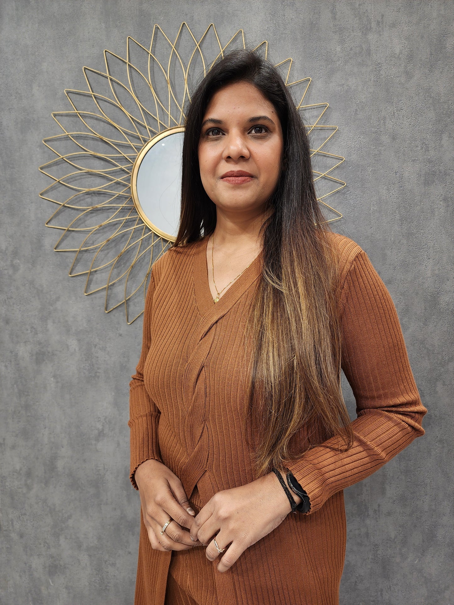 NOAH BROWN WOLLEN CENTRE SLIT CO-ORD SET