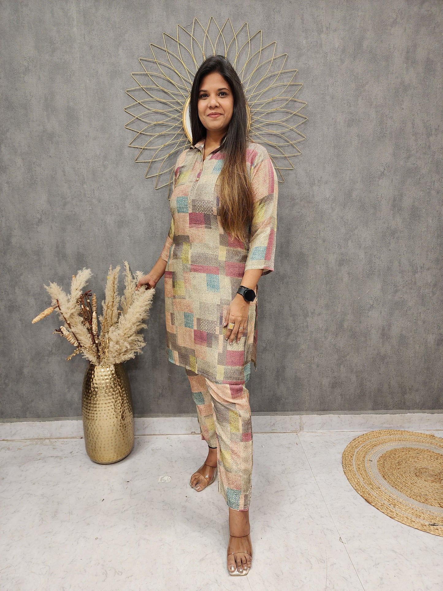 Trend geometrical print co-ord set
