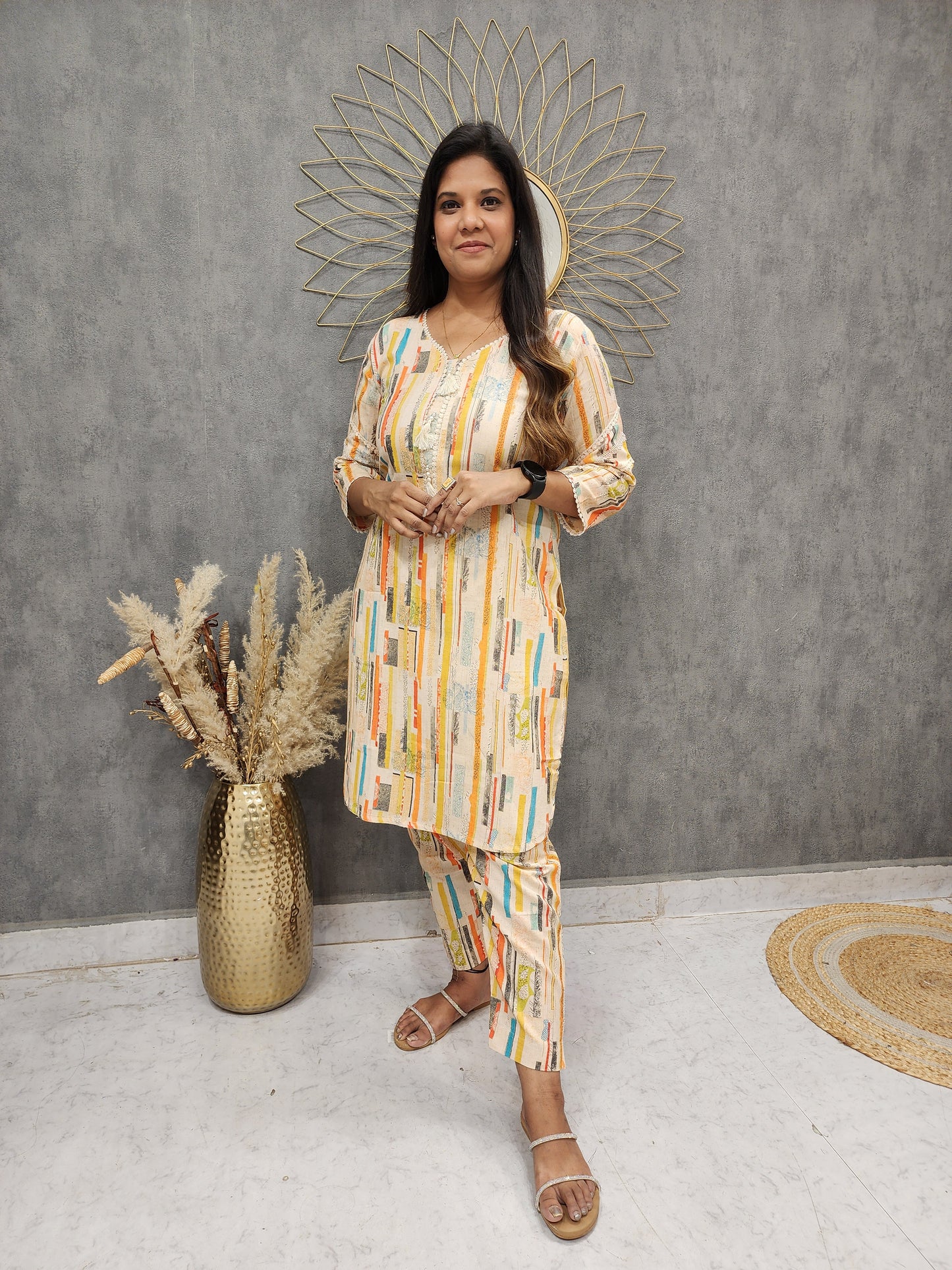Trend abstract print co-ord set