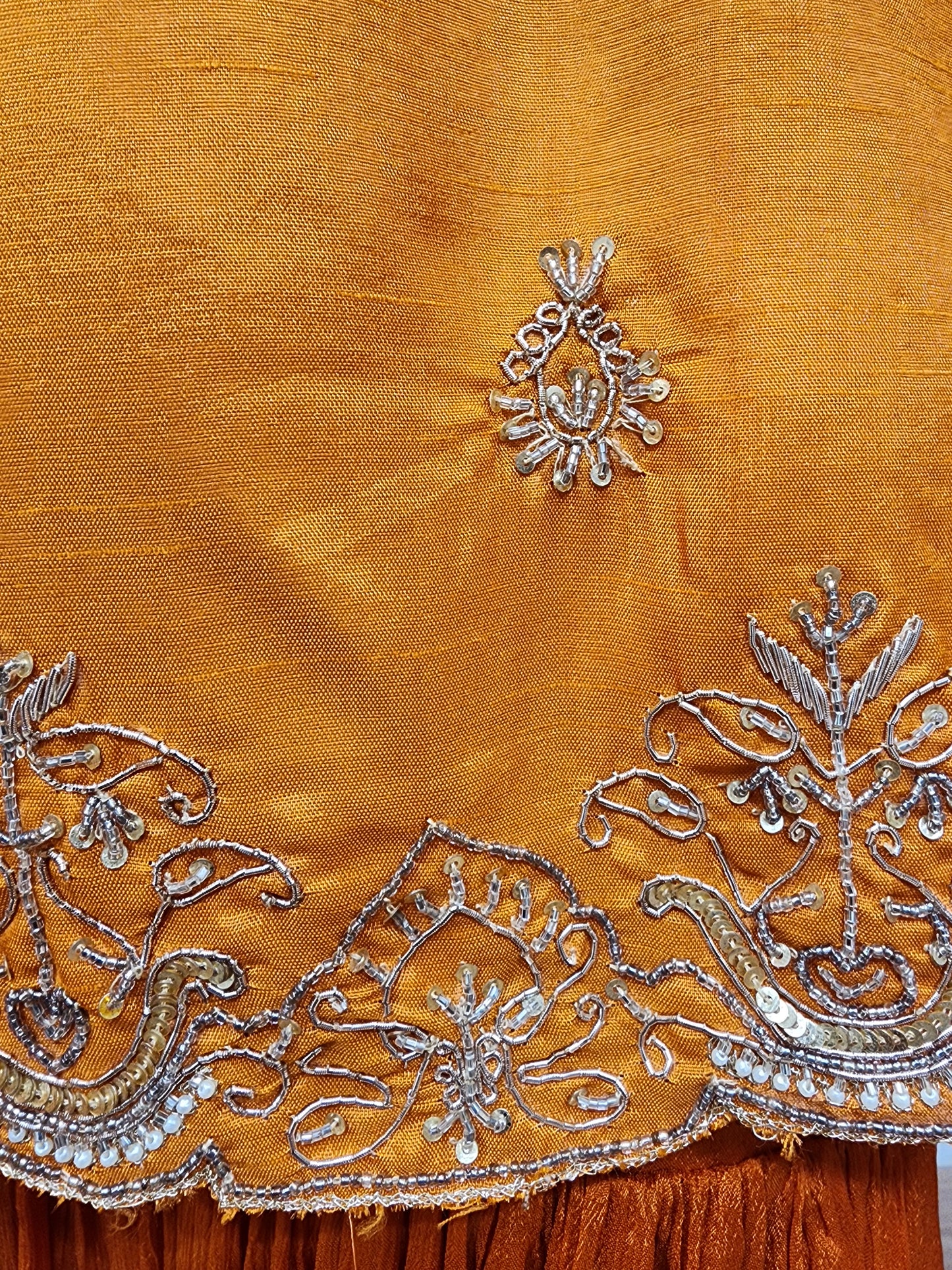 Deepika Orange embellished garara suit