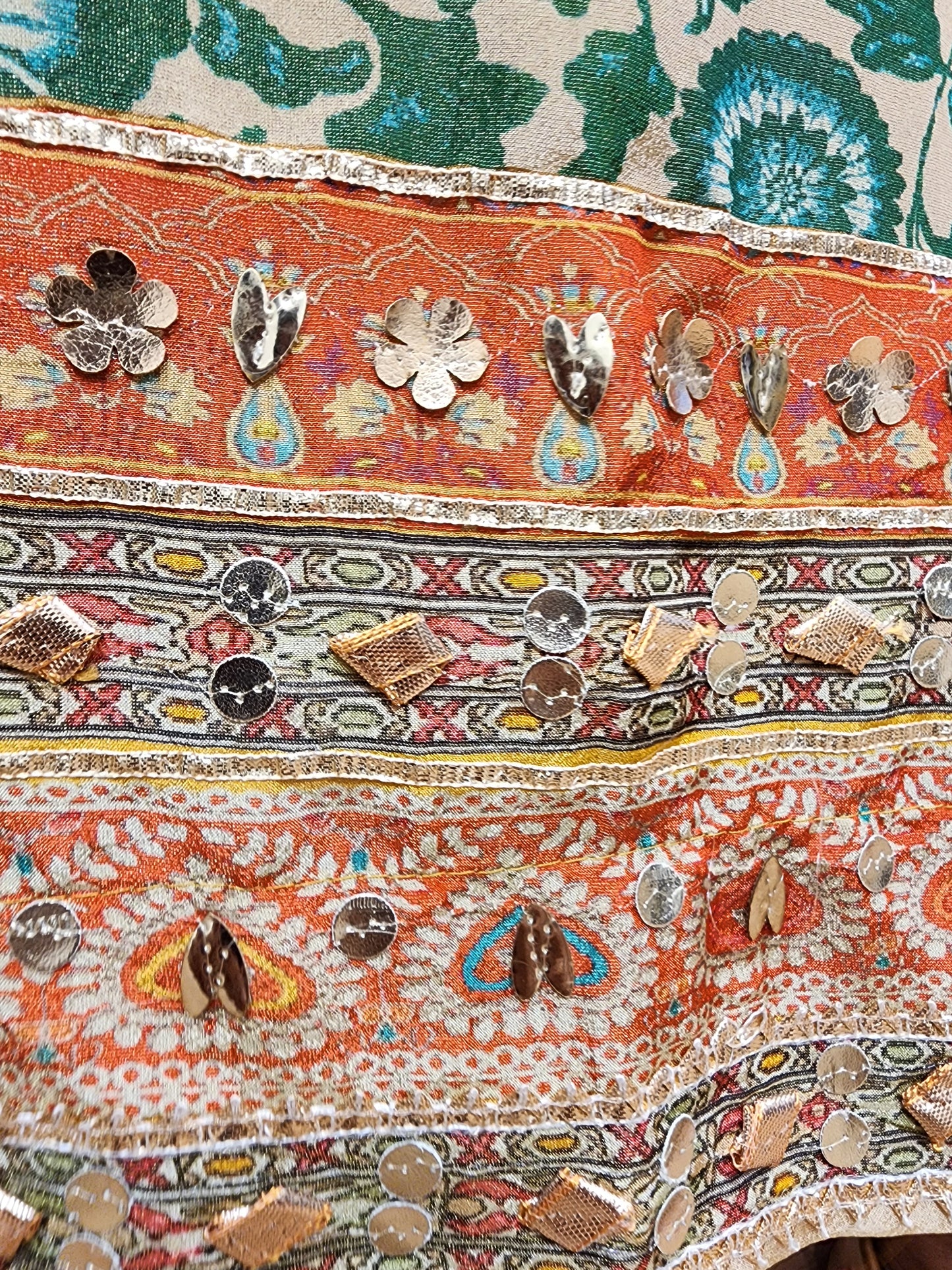 Rajgharana multi colour kaftaan with tulip pant