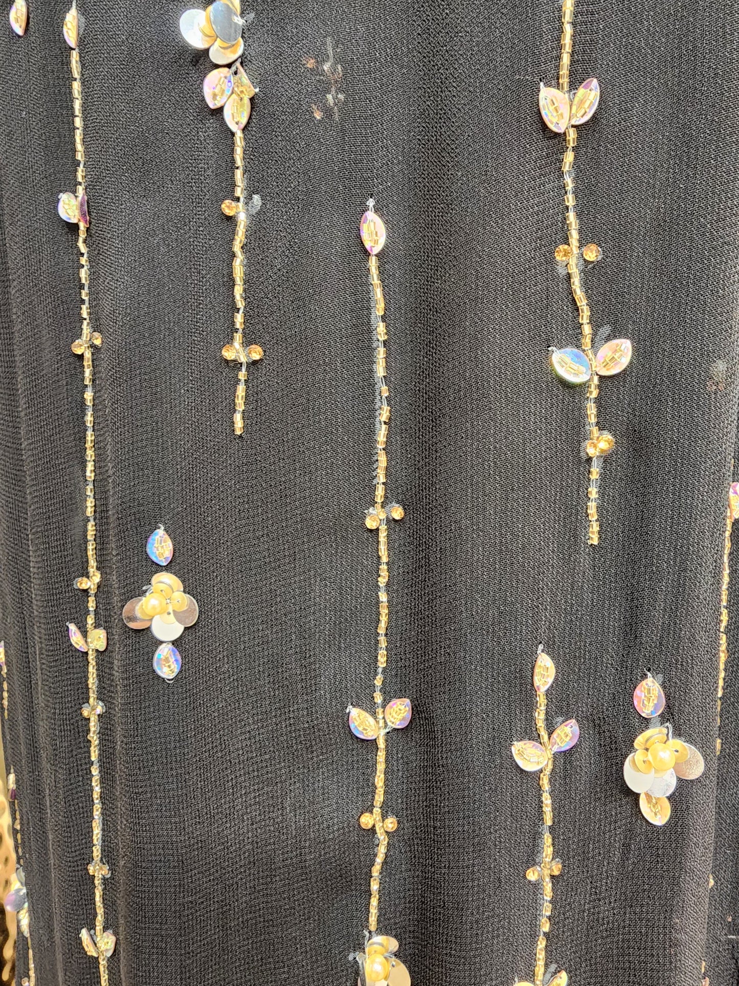 Meher Black drape saree with detachable cape