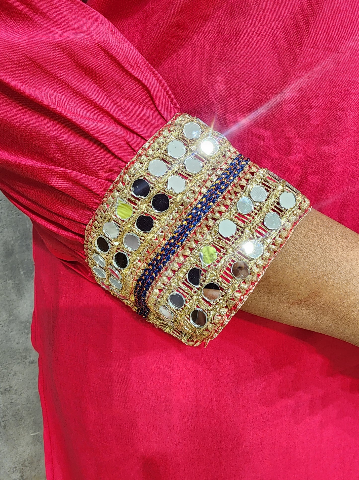 Banjara tulip co-ord set with real mirror work