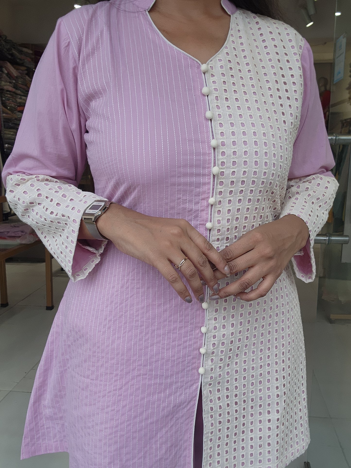 Lilac half n half co-ord set