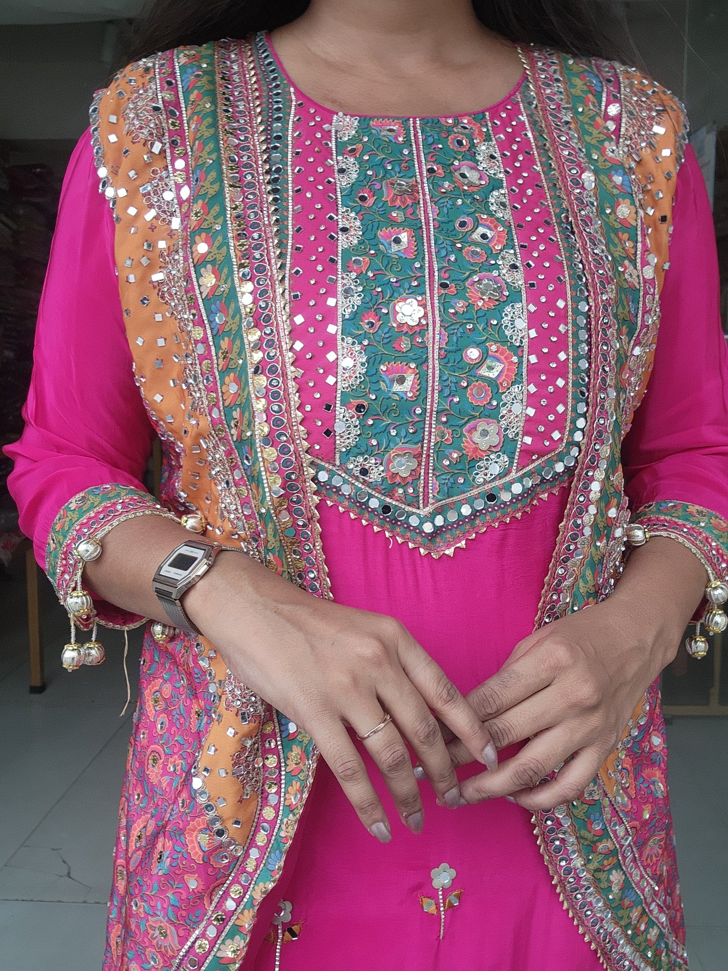 Geet 3pc digital print straight suit