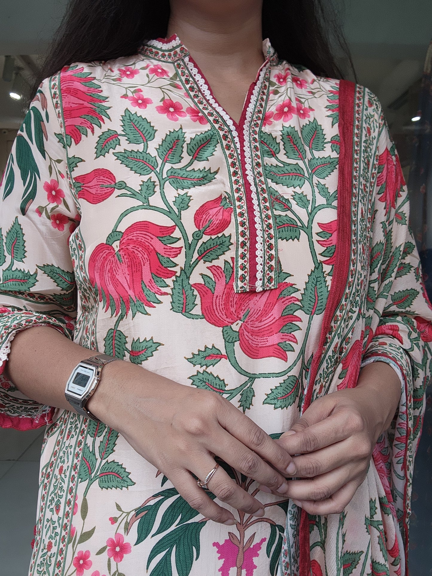 Farshi salwar floral printed suit