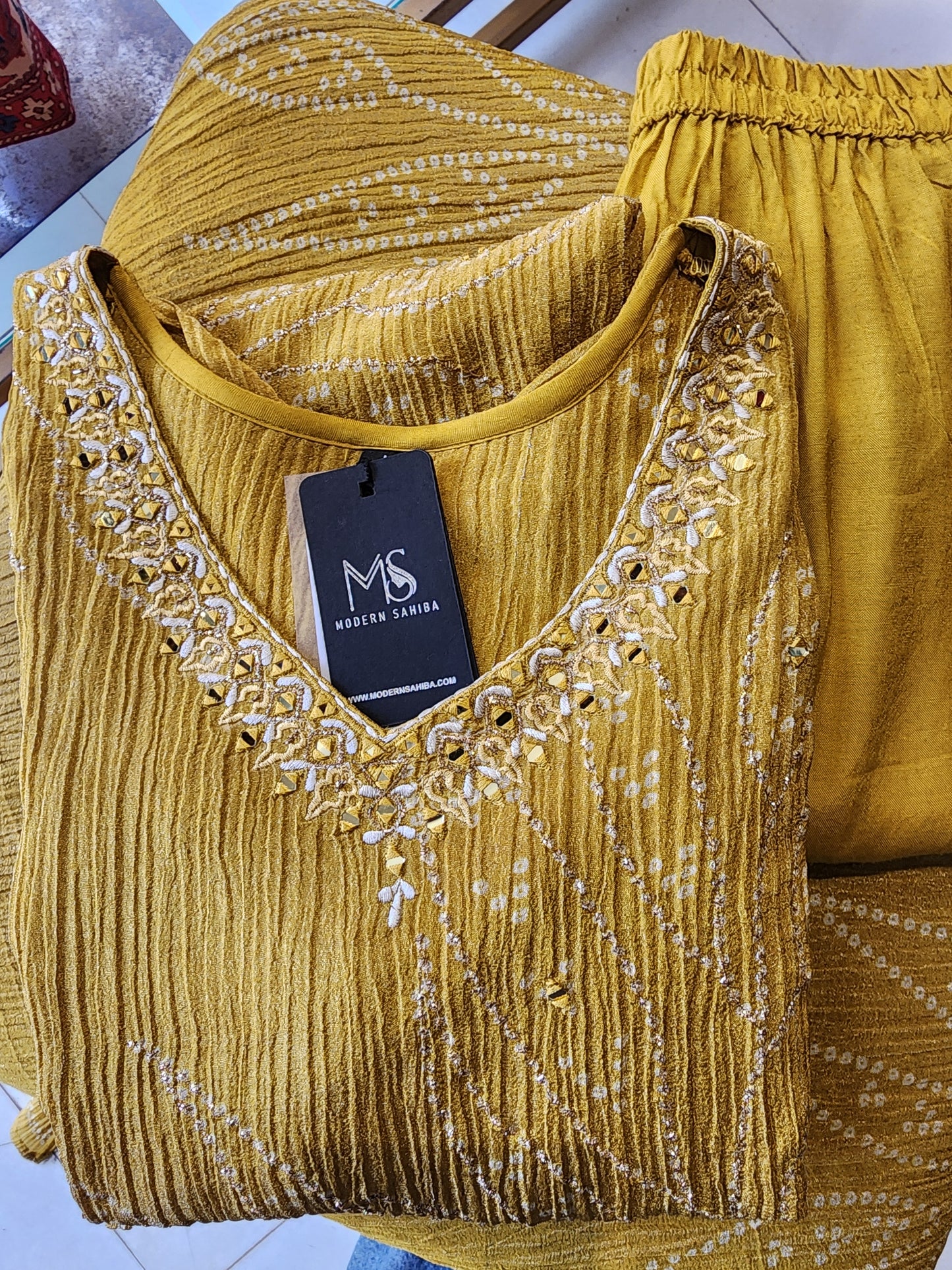 Mustard yellow straight cut suit