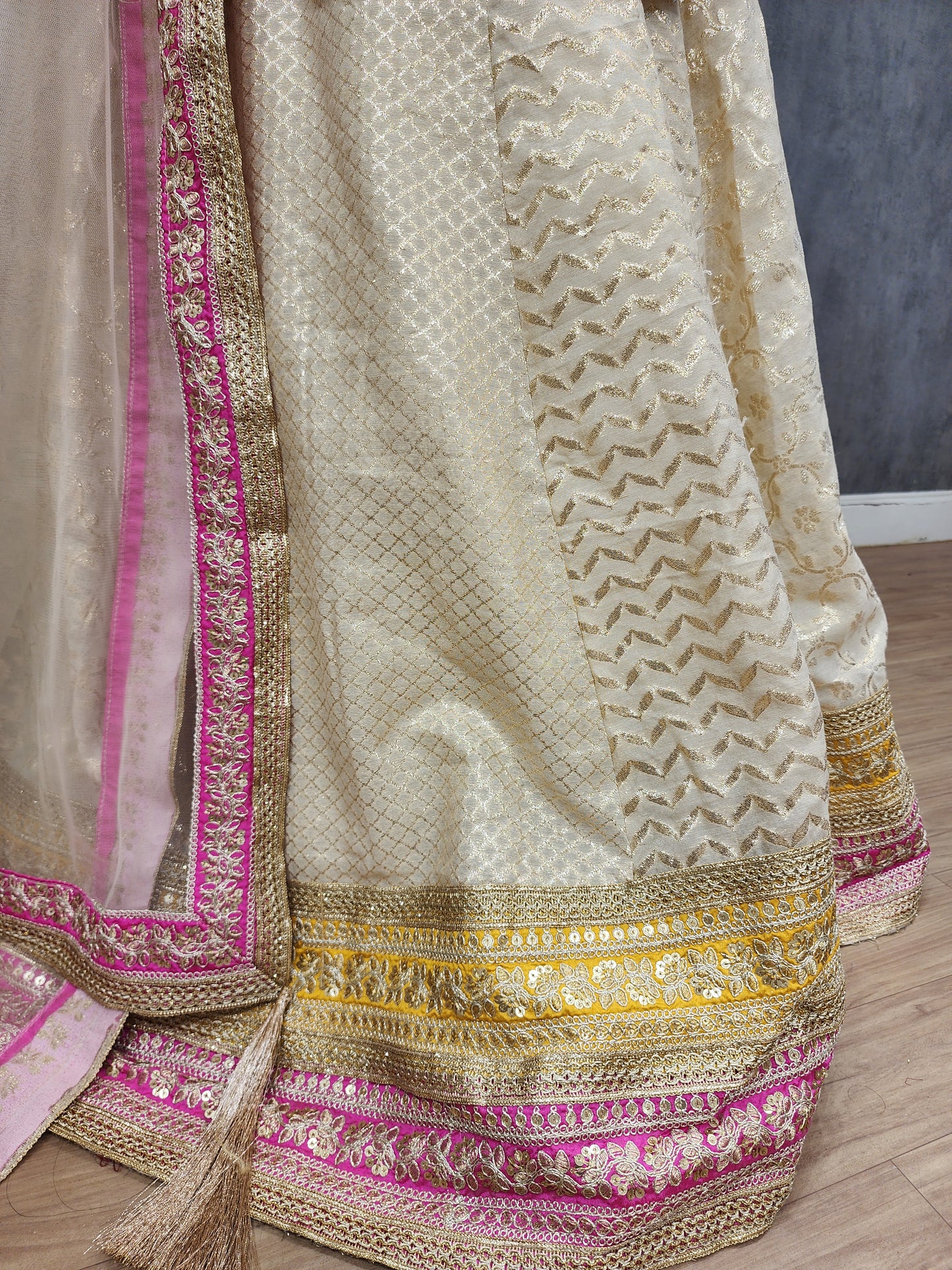 Royal ivory indowestern skirt dress