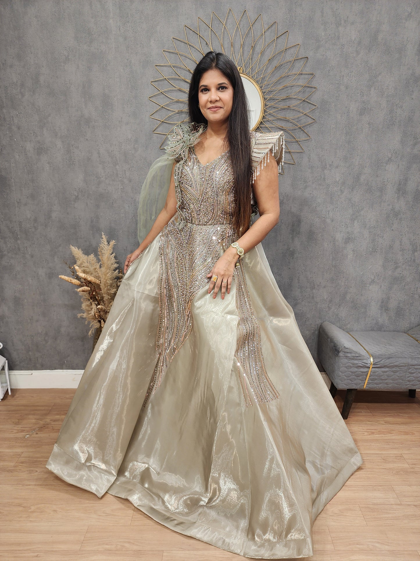Ball gown green