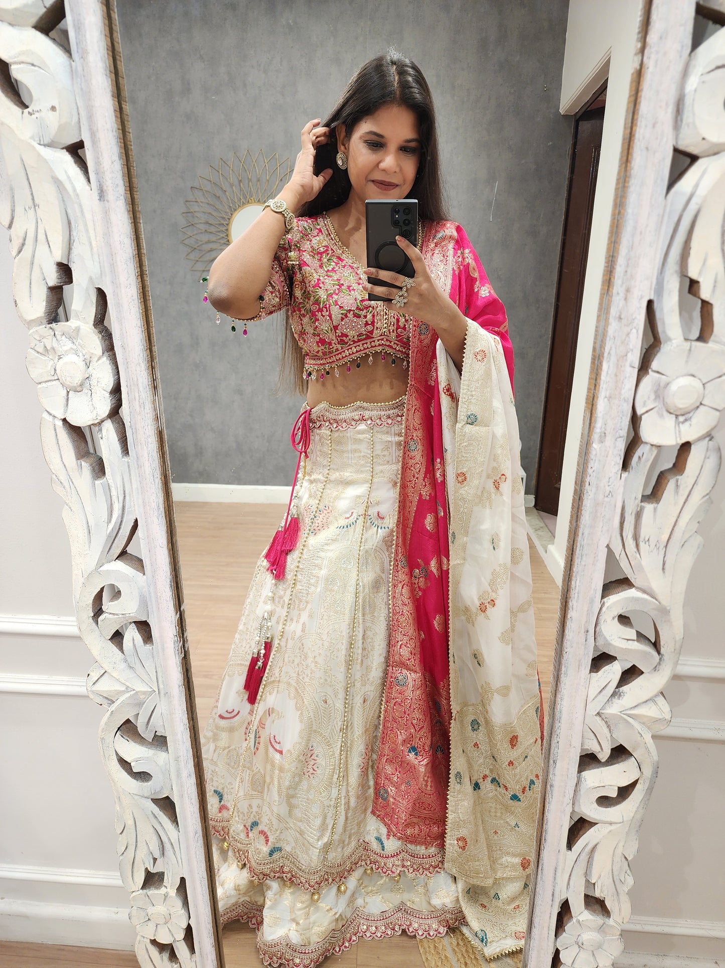 Mastani double layer banarasi lehenga