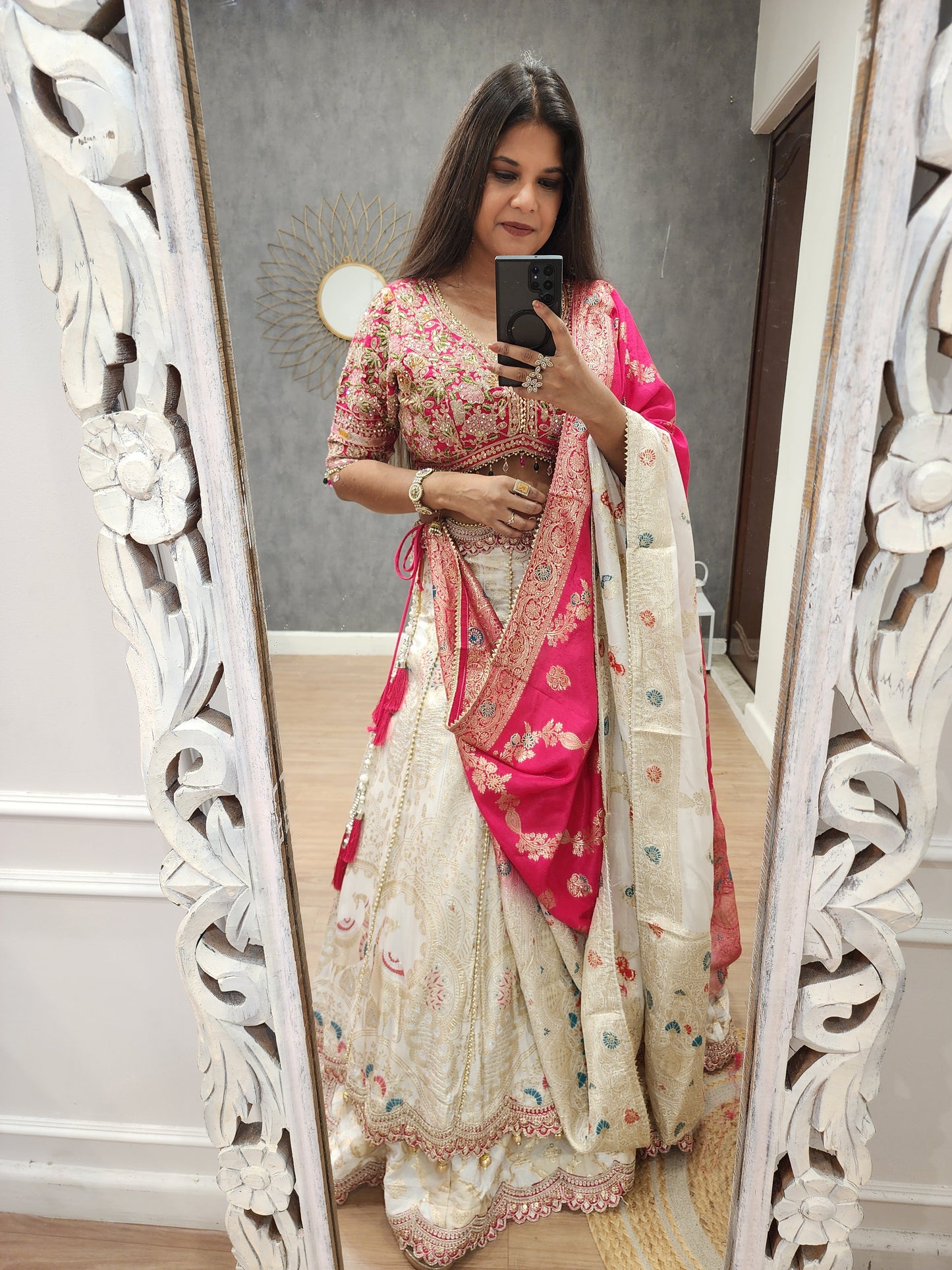 Mastani double layer banarasi lehenga