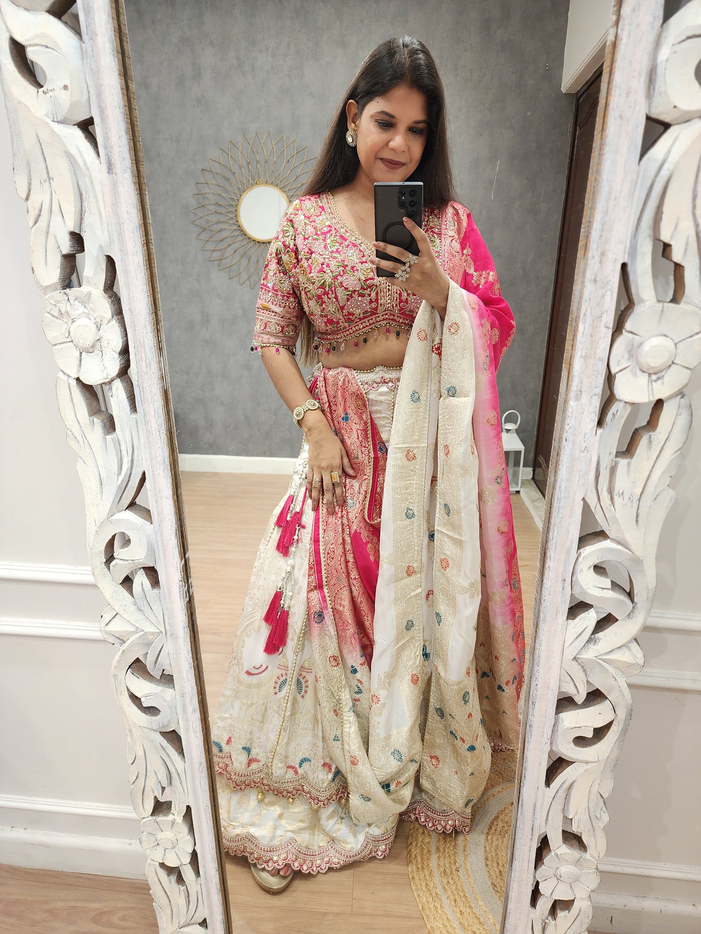 Mastani double layer banarasi lehenga
