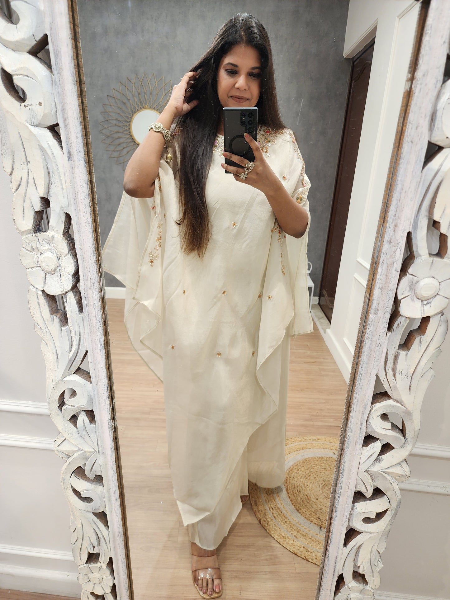 Long kaftaan style co-ord set