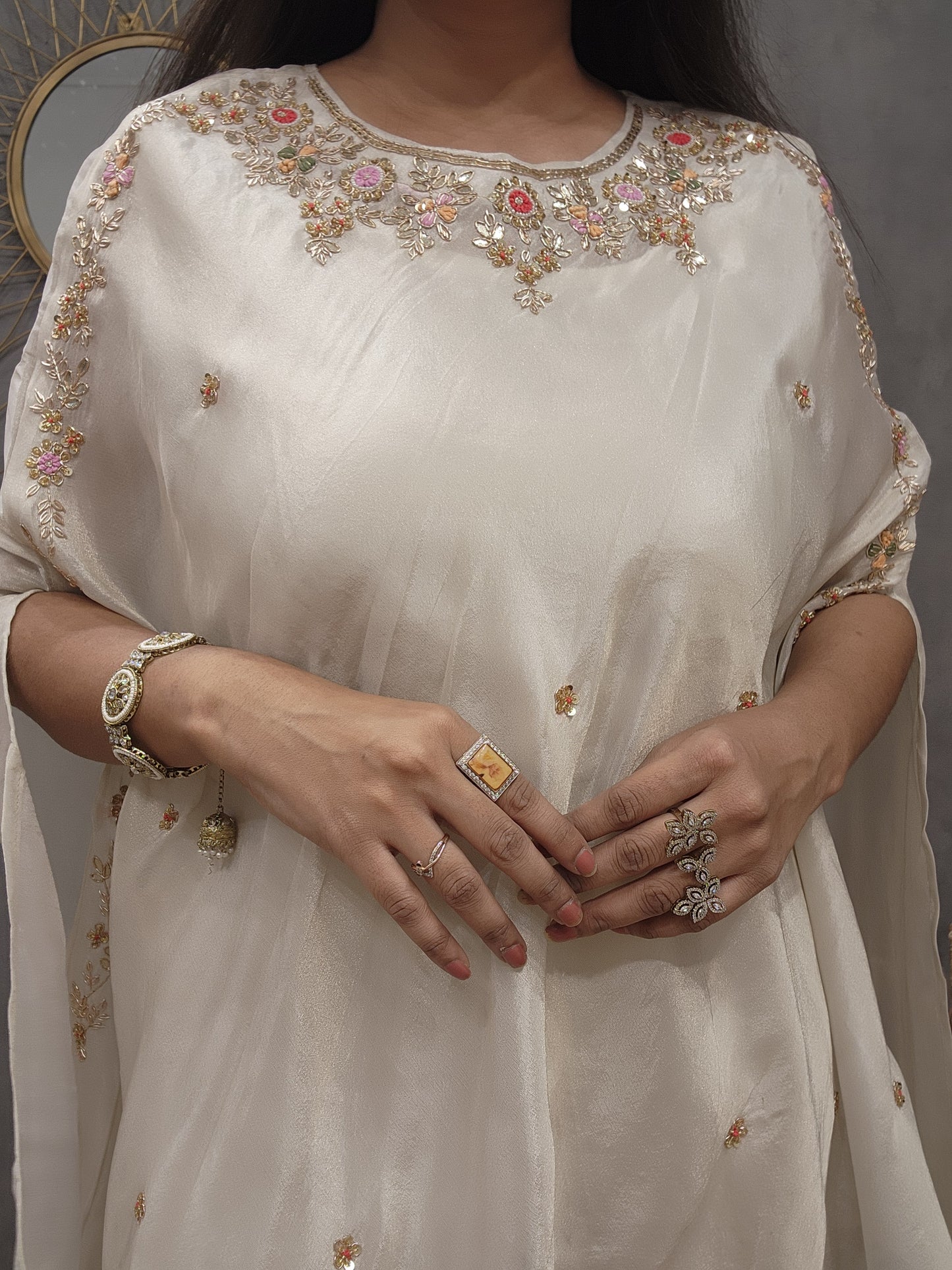 Long kaftaan style co-ord set