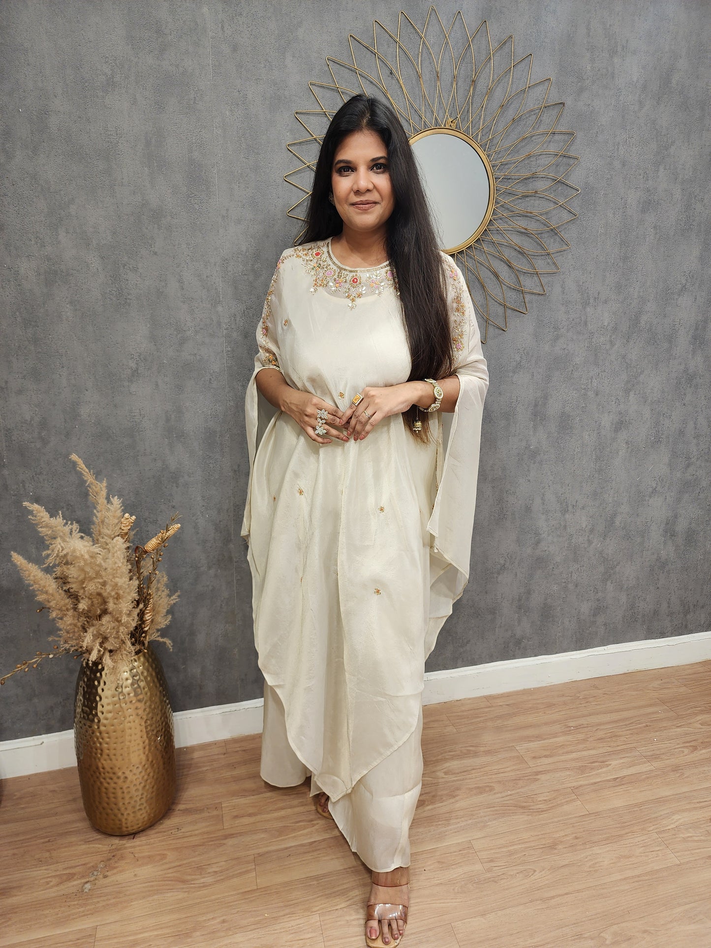 Long kaftaan style co-ord set