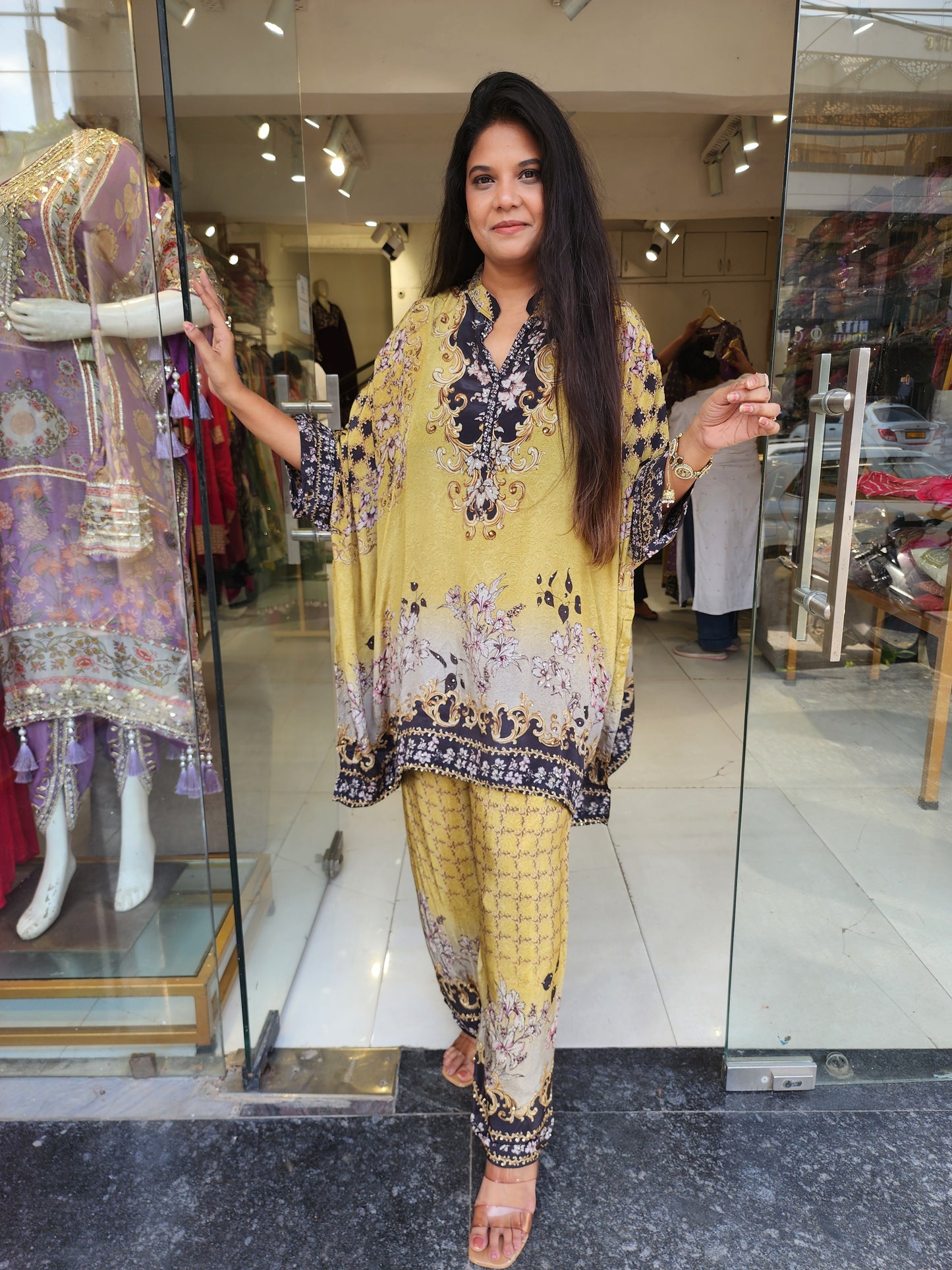 Nia printed baggy co-ord set
