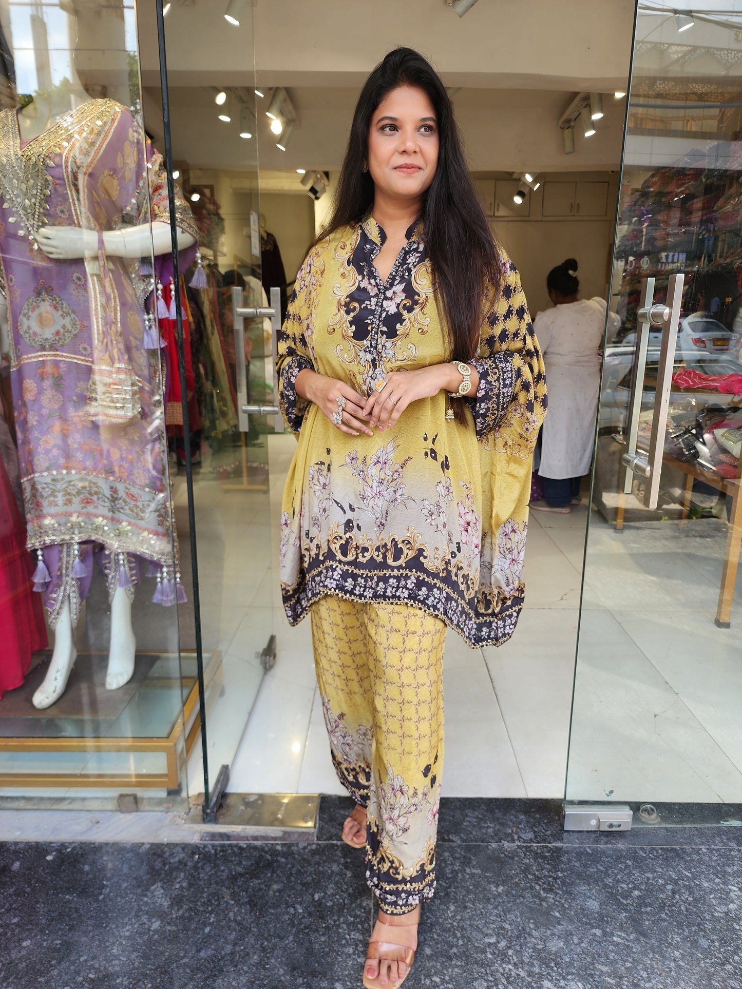 Nia printed baggy co-ord set