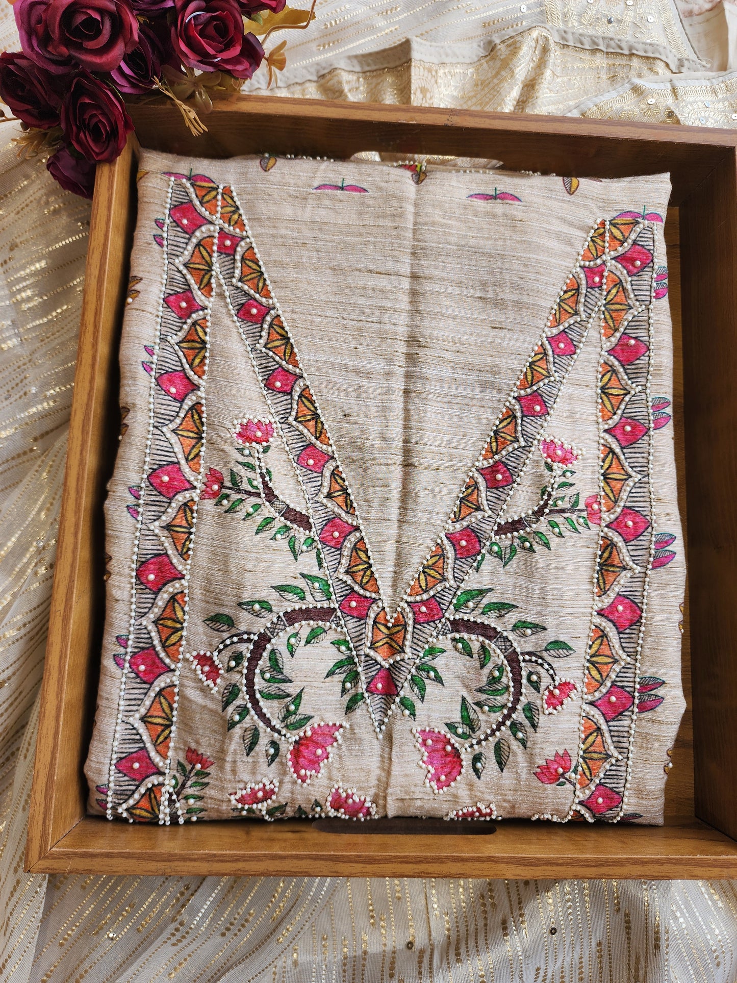 Jamdani unstitched suit