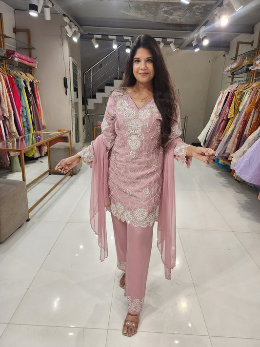 Embroided co-ord set