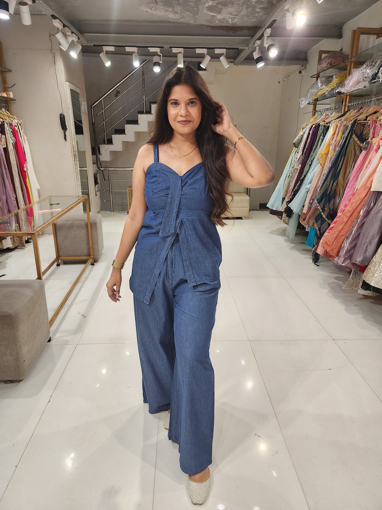 Denim step co-ord set