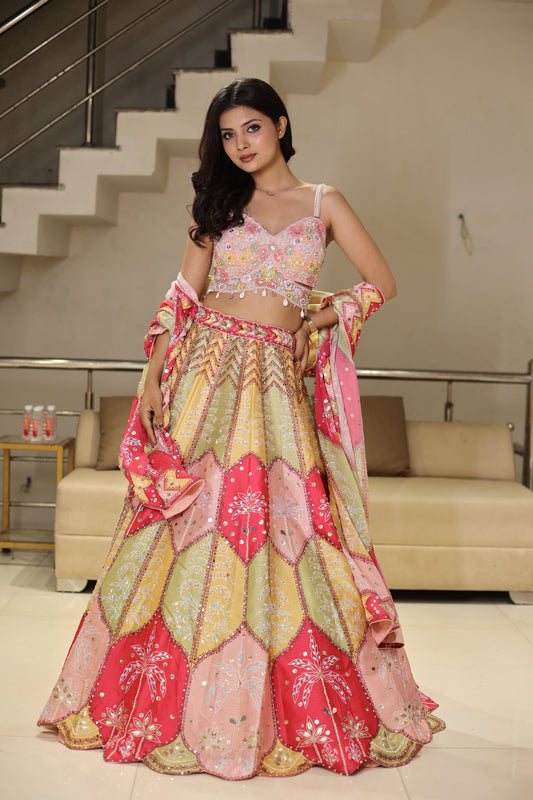 Carnival multi lehenga set