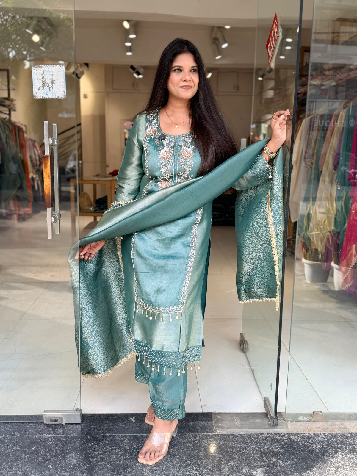 Girraf tissue colour blocking suit