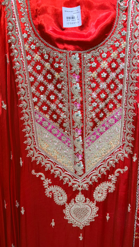 Gajji silk unstitched suit