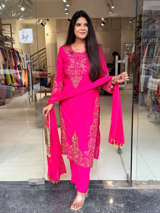 Straight pakistani suit