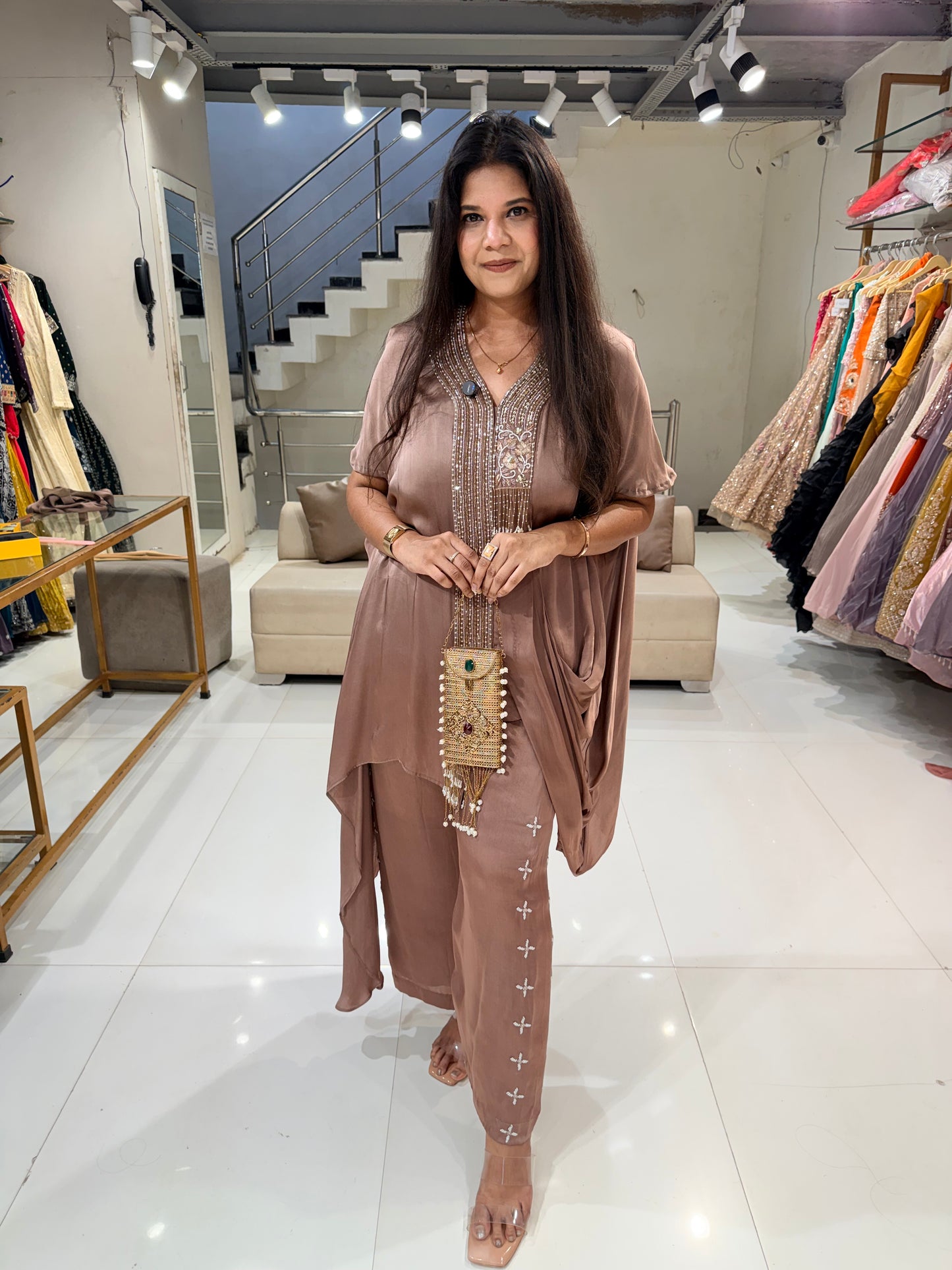 Satin silk co-ord set