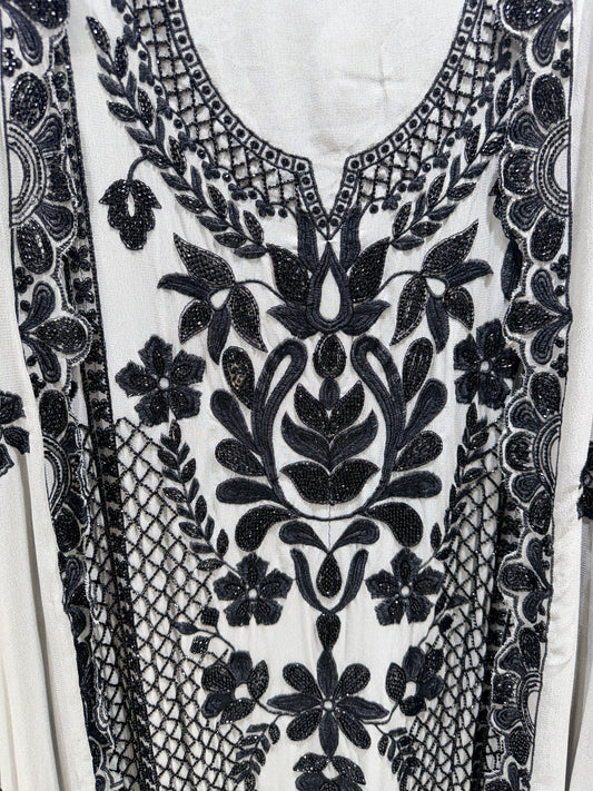 Georgette embroided beads unstitched suits