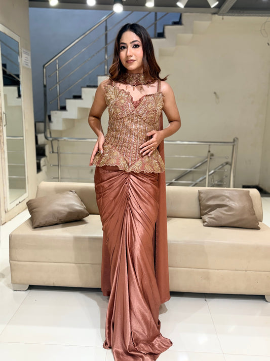 Fishcut indowestern dress