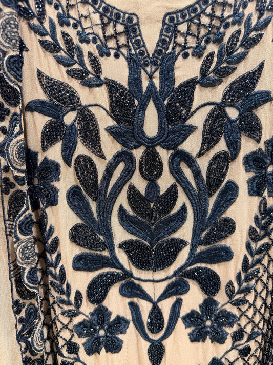 Georgette embroided beads Unstitched suits