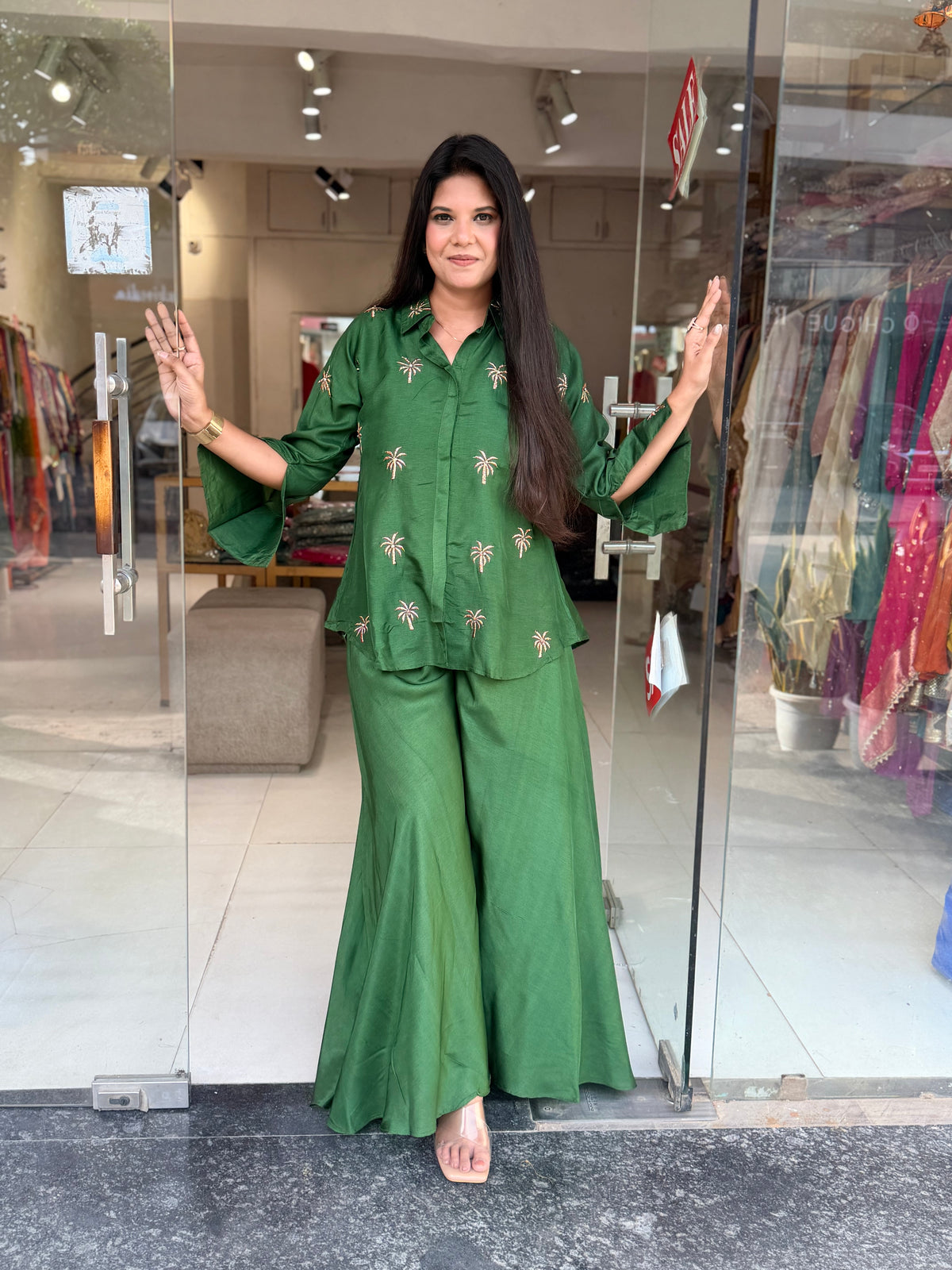 Coconut tree green co-ord