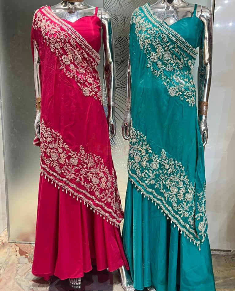 Deigner cross shoulder dress