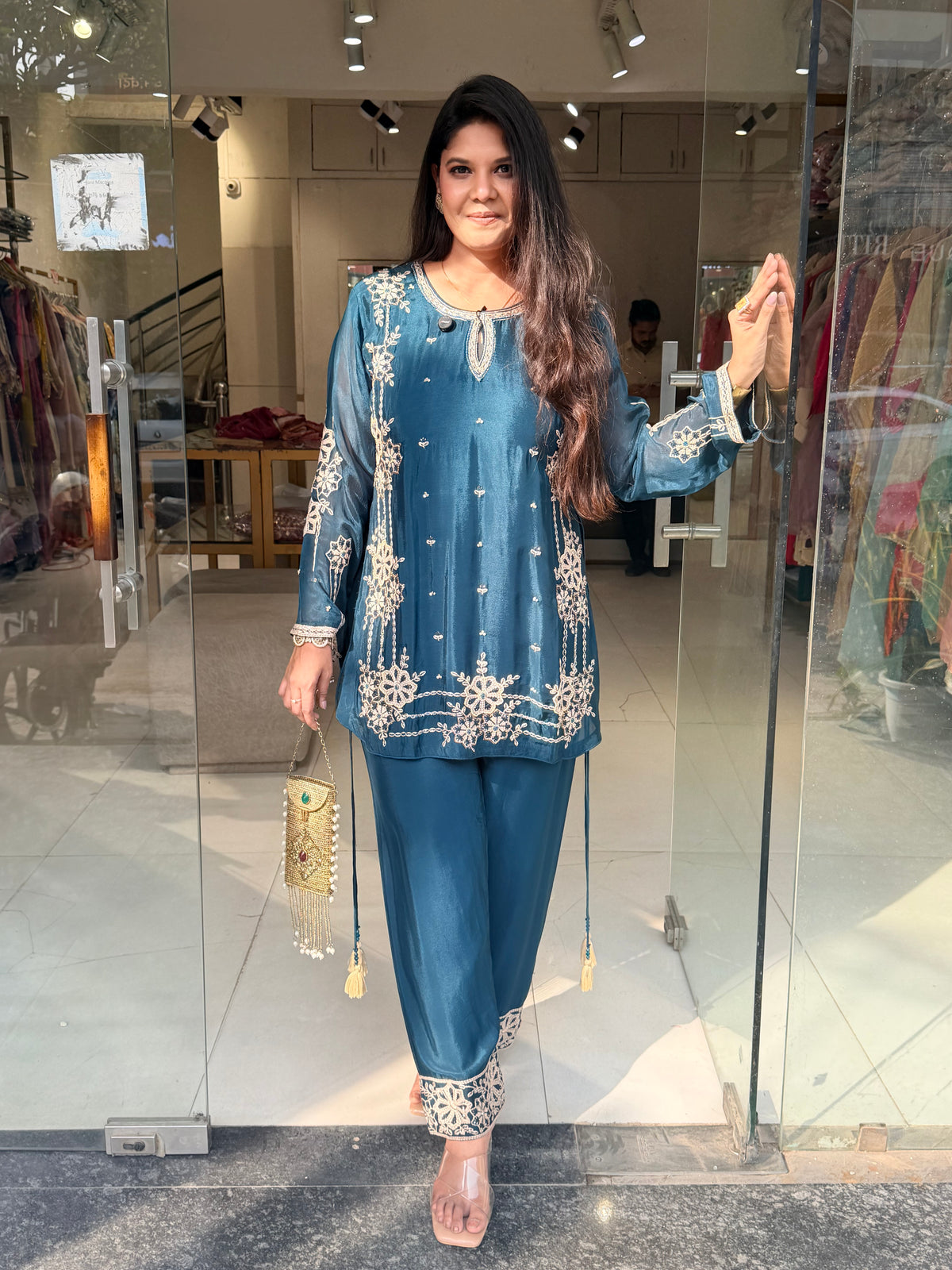 Embroided co-ord set