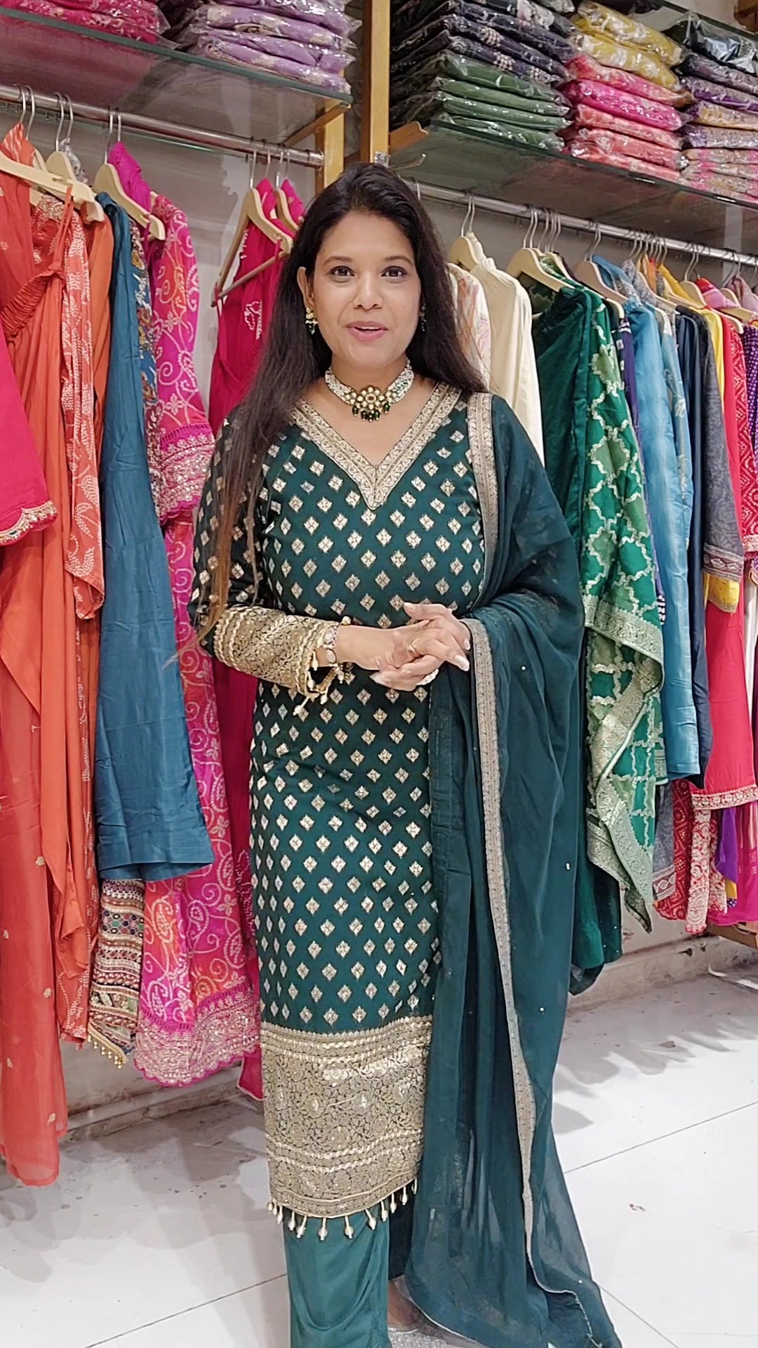 Emerald green vintage straight cut suit