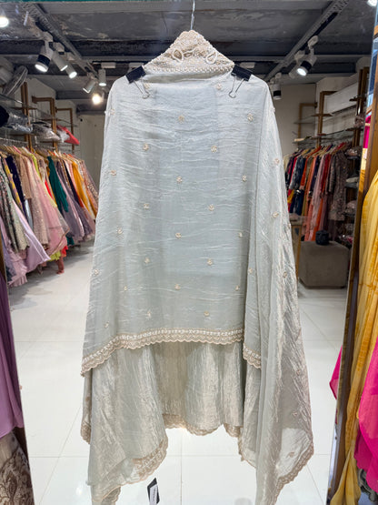 Embroided unstitched suit