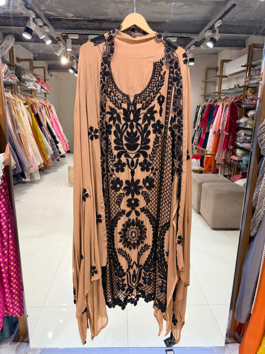 Georgette embroided beads Unstitched suits