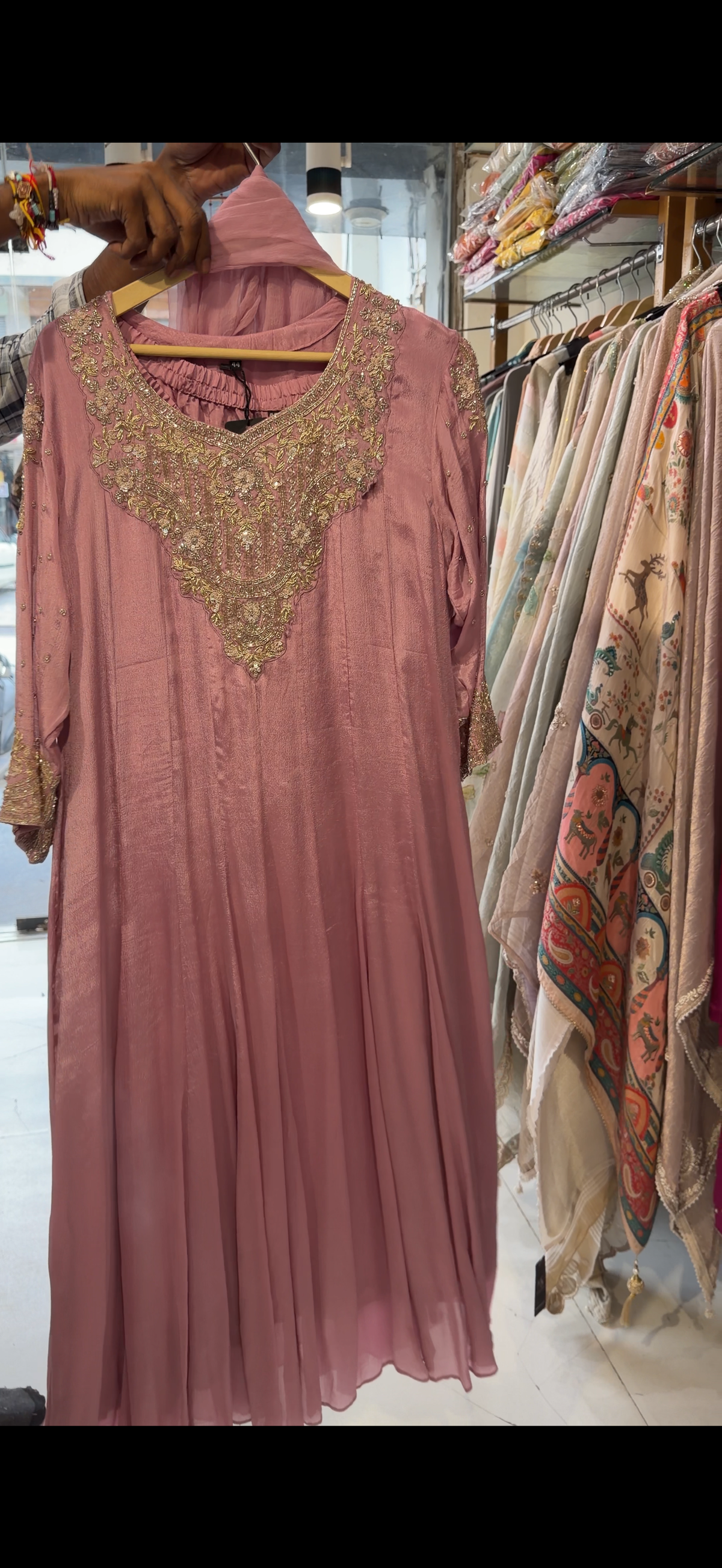 Chinon anarkali suit