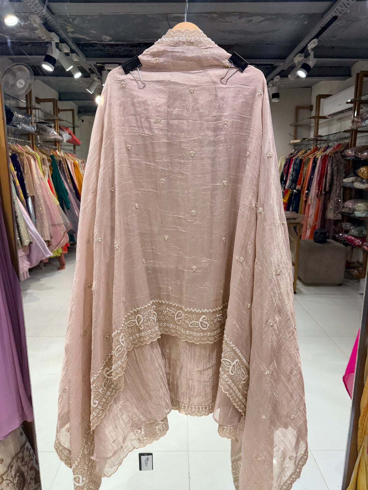 Embroided unstitched suit