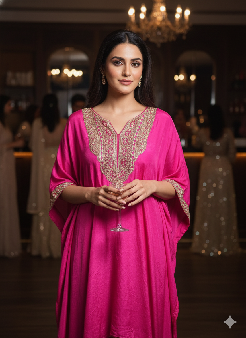 Pink baggy cocktail co-ord set