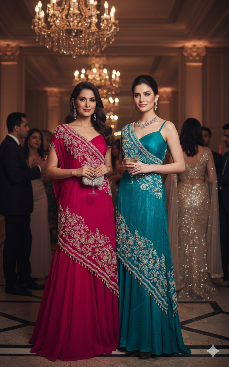 Deigner cross shoulder dress