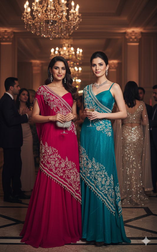 Deigner cross shoulder dress