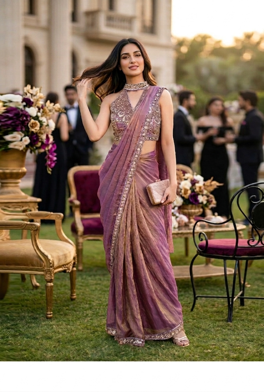 Halter neck drape