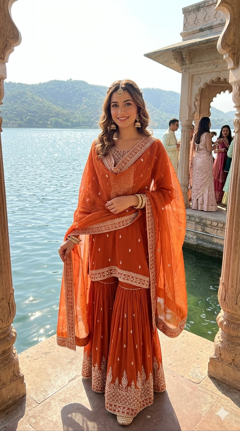Georgette garara suit