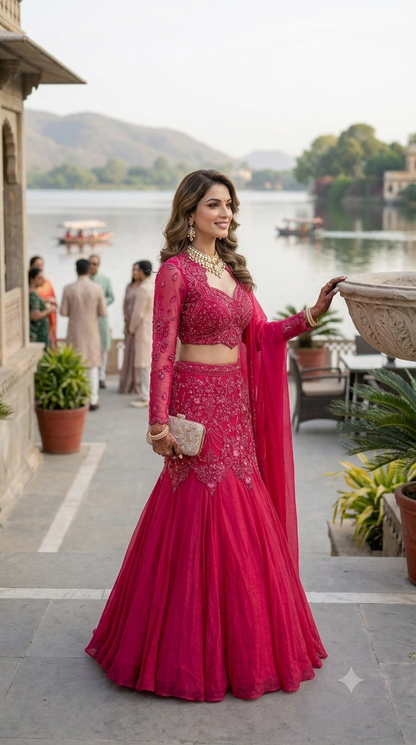 Fishchut chinon lehenga set